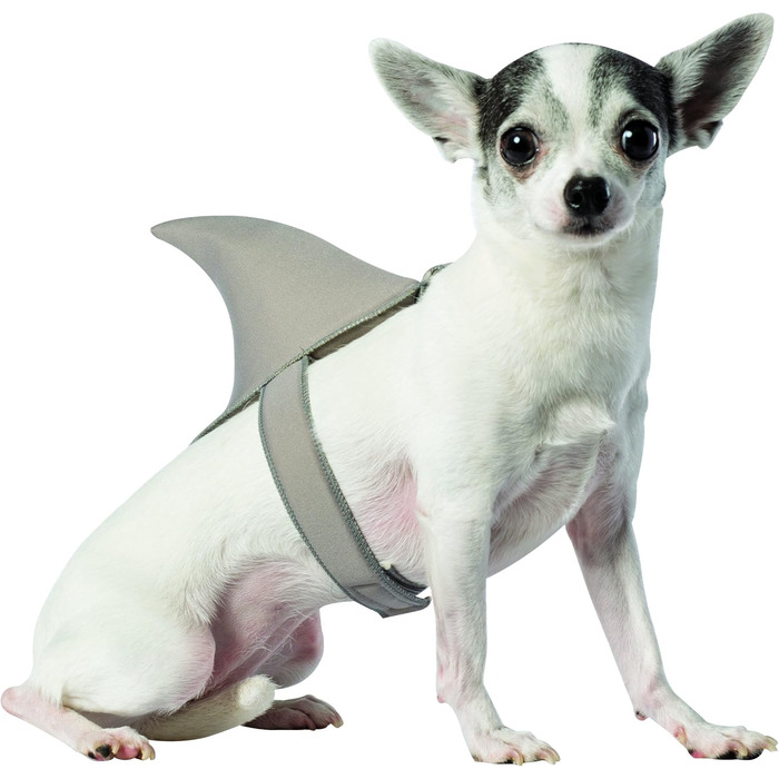 Костюм для собак Rasta Imposta у вигляді акули, розмір M, сірий