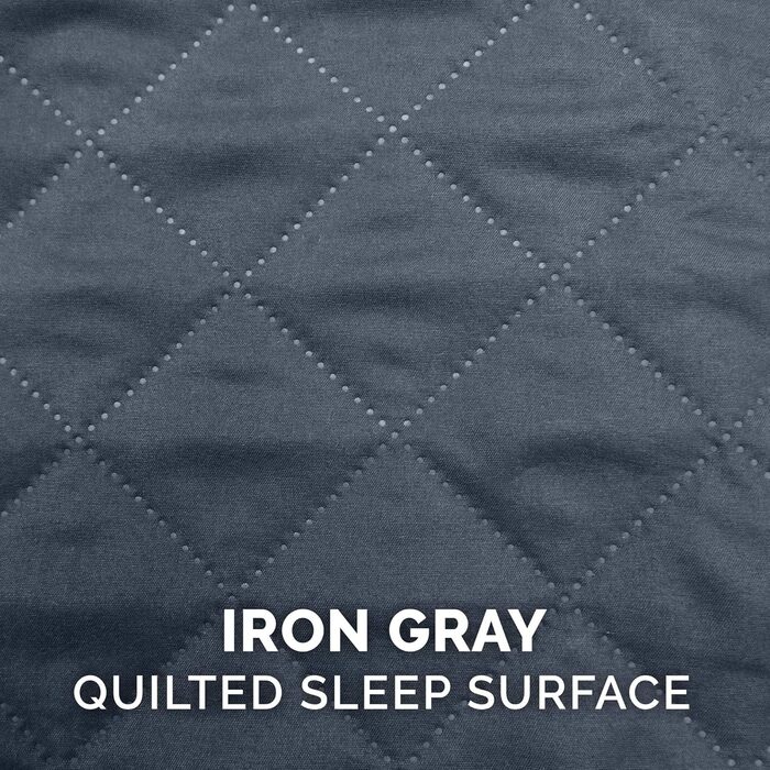 Гіркий собачий лежак Furhaven з охолоджуючим гелевим шаром, плюшевим покриттям та декором у стилі Південно-Західного Келіму, стиль дивану з знімним, пральним чохлом, фіолетово-сірий, розмір L. Охлаждаючий гель, ортопедичний пінополіуретан (91 x 69 x 17 см