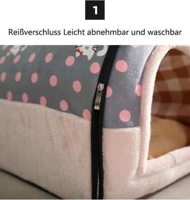 Кімната для собак Pevfeciy: затишна будка для маленьких собак, кімната для домашніх тварин, тепла будка для собак та котів, зручна кімната для відпочинку