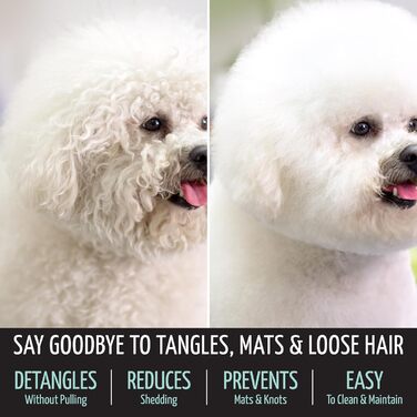 Щітка для собак та котів Classic Brush - якісна щітка з м'якою подушечкою та неслизькою ручкою | Mint, 10,5 x 6,5 см