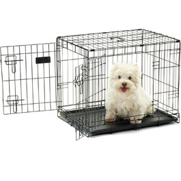 Металева клітка для собак Carlson Secure and Compact Double Door, мала