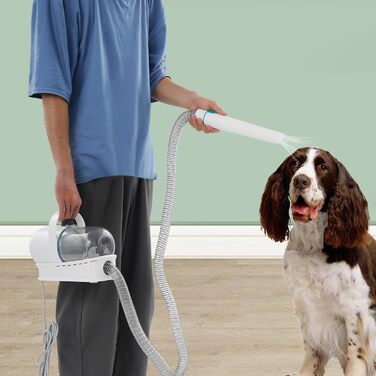 Пилсос для собак і котів з насадкою для грумінгу, 13000Pa, професійний набір для догляду за тваринами