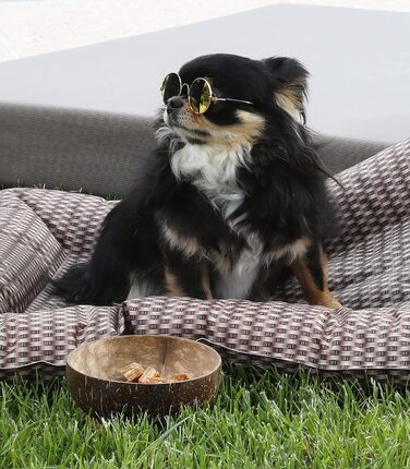 Килимок охолоджуючий для собак Croci з ротангових матеріалів, 77 x 63 см, коричневий