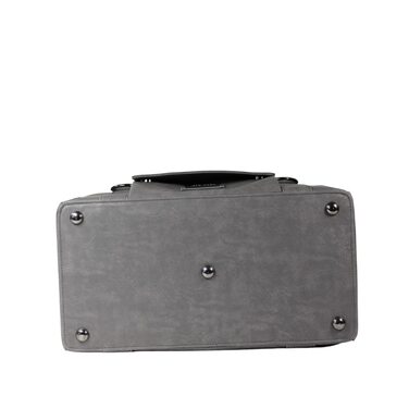 Сумка для собак MYXA Classi, переноска для собак, авіапереноска з знімною сіткою на даху (Сірий Океан, з кишенею)