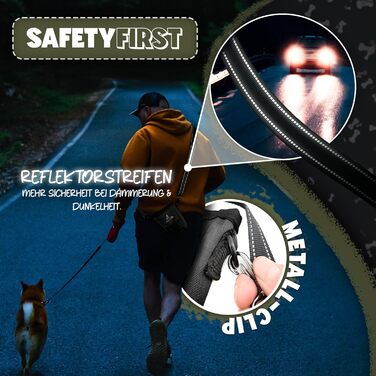 Сумка-поїльник для собак SnackKeeper 650 мл з відділенням для відходів та магнітним закриттям, чорна