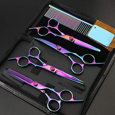 Набір професійних ножиць для грумінгу собак, 6 дюймів, фіолетовий