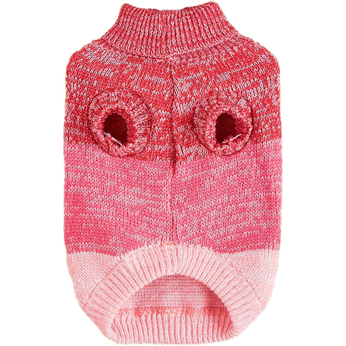Теплий зимовий пуловер для собак Jecikelon, рожевий, розмір S/M, для маленьких собак та цуценят