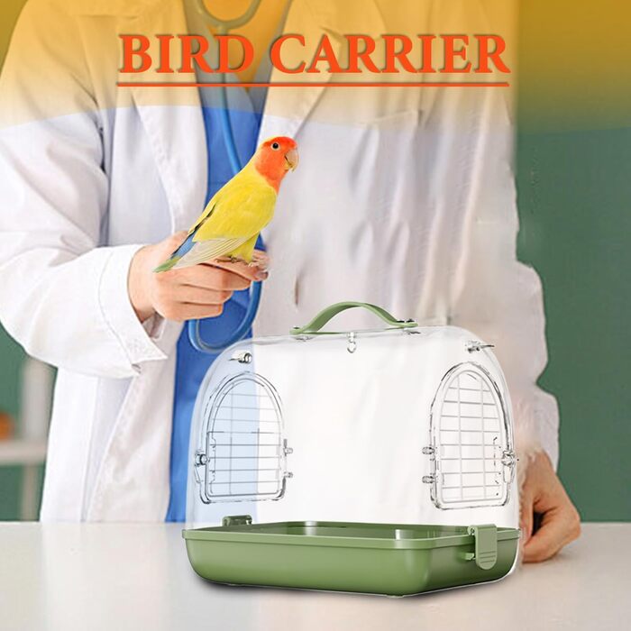 Трансформер для перевезення птахів та хомутів, наплічник для птахів, прозорий клітка для німф, м'яка переносна коробка, переносна клітка для птахів | Переноска для птахів на відкритому повітрі, знімний трансформер для хомутів, прозора переноска для домашн