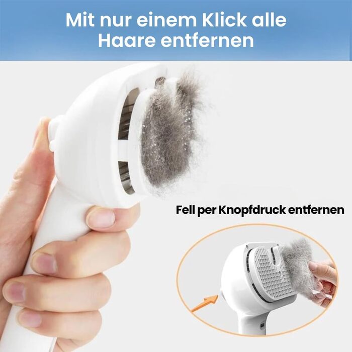 3-в-1 щітка для грумінгу тварин з парою та спреєм, для котів та інших домашніх улюбленців, видаляє відмерле волосся, самоочищення, вирівнювання (зелена)