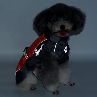 Водонепроникна куртка для собак Selmai, велика, з відбиваючими елементами, вітрозахисна, тепла жилетка, одяг для собак середніх та французьких бульдогів, для прогулянок, спорту та активного відпочинку в холодну погоду, оранжевого кольору, розмір 5XL