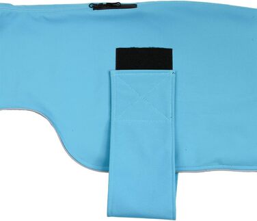 Водонепроможний та вітрозахисний софтшел-дощовик для собак, світло-блакитний, розмір M