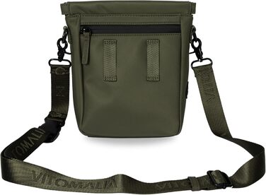 Сумка для собак Deluxe: багатофункціональна сумка через плече з кишенями для ласощів, повідка, корму, диспенсер для відходів та магнітним закриттям - ідеальна для прогулянок та тренувань (Хакі)