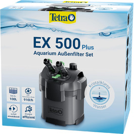 Зовнішній фільтр Tetra EX 500 Plus для акваріумів до 100 л, потужний фільтр для кришталево чистої води