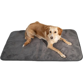 Килимок для собак MyBestBuddy Basic сірий XL 120x70 см: м'який, для великих собак, 40°C, гіпоалергенний