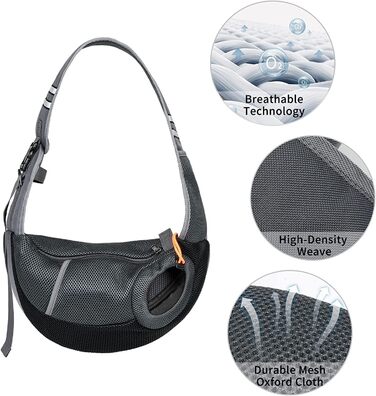 Сумка-переноска для собак і котів, дорожня, з відділенням, регульована, зручна, для маленьких тварин