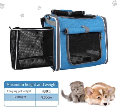 Велосипедний кошик для собак - регульовані ремені | Переноска для собак на велосипеді | Велосипедний кошик спереду | Регульована переноска для домашніх тварин, велосипедів, кошиків для середніх та маленьких собак та котів