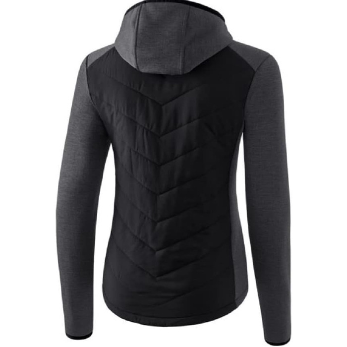 Еріма: Степлекова куртка для жінок (чорний, 40) + жіночі спортивні штани/шльопки