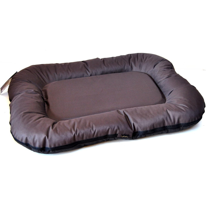 Lebon Hundebett Ponto - Лежанка для собак, 6 розмірів, коричневий/сірий | Міцний, водовідштовхуючий матеріал, можна прати, виготовлено в ЄС (L, коричневий)