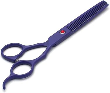 Професійна ножиця для собак, вигнута ножиця, ножиці для догляду за шерстю собак, набір BeautyScissors, підходить для стрижки шерсті тварин (фіолетовий)