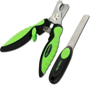 Ножиці для обрізання кігтів Golden Pets Profi Krallenschere + Feile з унікальним кутом 45° та пилочкою для безпечного догляду за кігтями тварин