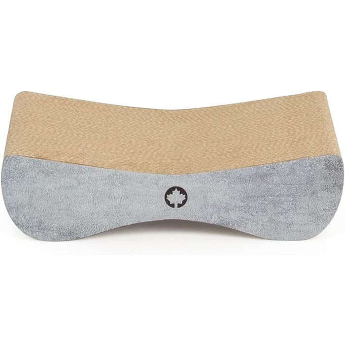 Котячий дряпак Satellite Small - чорний, з котячою м'ятою | Дряпак для котів з картону, бетонування | 37 x 10 x 23 см