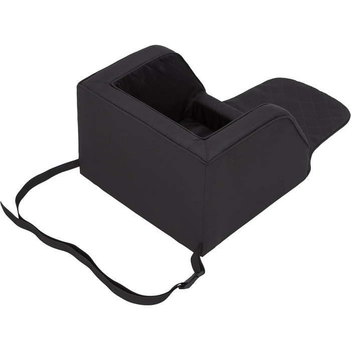 Автокрісло для собак, переноска для собак, лежанка для собак, переноски для тварин, для заднього сидіння, ковдра для собак, корзина для собак, лежанка для котів, для маленьких собак (46x46x31 см), чорний колір