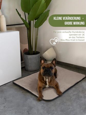 М'яка підстилка для собак Normani - підстилка для тварин з безпечного матеріалу, 40x50 см, 60x80 см, 70x100 см, бежева