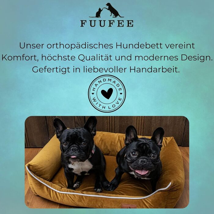 Жовте лежанка для собак XL (120 x 90 см) знімний чохол на блискавці | Лежанка для великих собак | Миється