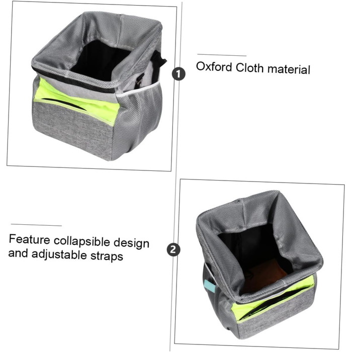 Фаркоп для велосипеда BESPORTBLE для тварин, складаний, переноска для собак, з ручкою, оксфордська тканина, економія місця