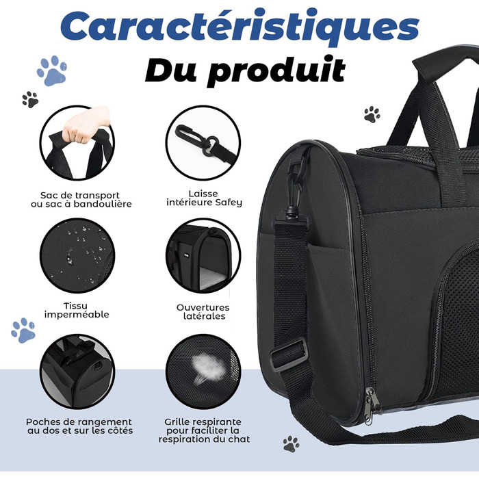 Транспортна переноска для котів та собак, дихаюча та складна, переноска для котів з регульованим плечовим ременем, знімна подушка