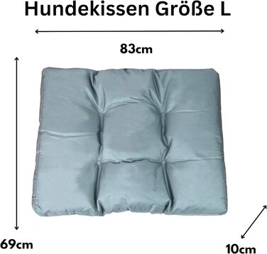 Лежанка для собак Frosal: водонепроникна, миється, розміри M, L, XL (L - 83x69 см)