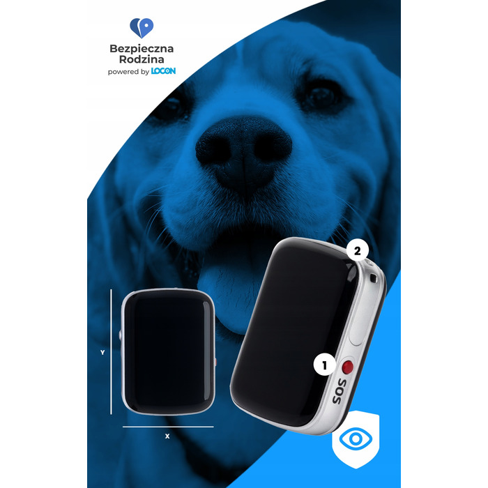 GPS-трекер для собак Locon DOG Max: нашийник із функцією швидкого скидання та керуванням через додаток (6 місяців)