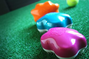 Масажна щітка для собак та котів з довгим та коротким волоссям, 10,2 см, Royal Relief Blue