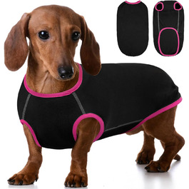 Пуловер для такси - теплий пуловер для собак, одяг для маленьких собак, светр для такси, чорний одяг для собак M