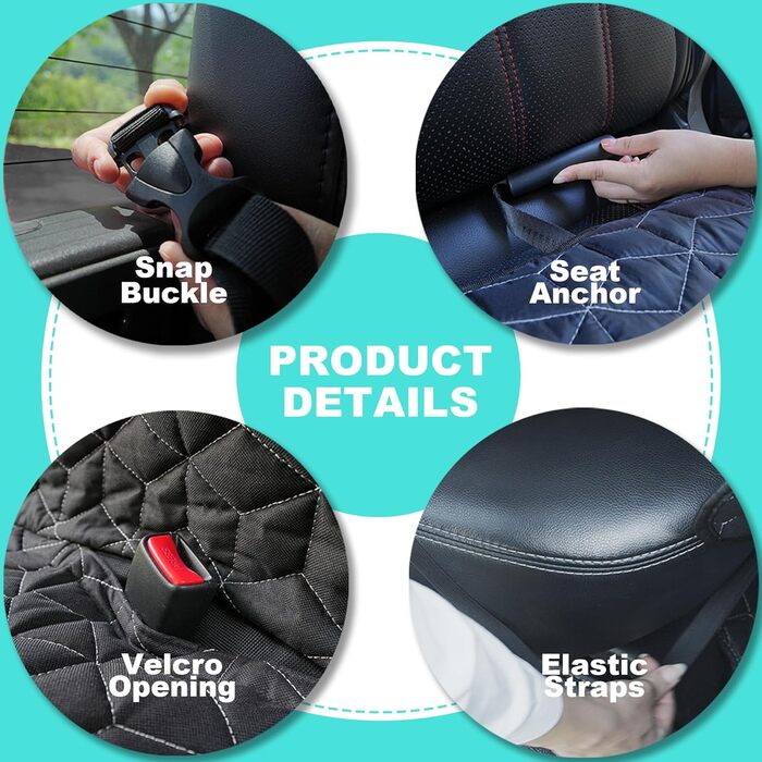 Чохли на сидіння для SUV від Bench Dogs: водонепроникні, зносостійкі, нековзні чохли на заднє сидіння для собак