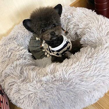 Кругле м'яке плюшеве ліжко-гніздо для собак та котів, зелене, 70см