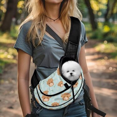 Сумка для собак COEQINE, рожева зірка, для подорожей, через плече, для маленьких собак, зручна та дихаюча