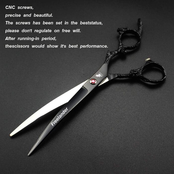 Набір професійних ножиць для грумінгу тварин Drachengriff: ножиці для собак та котів, витончені ножиці, розріджувачі, гребінець