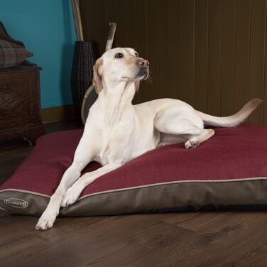 Лежак для собак Scruffs Hilton Memory Foam, L, 120x75x8 см, червоний