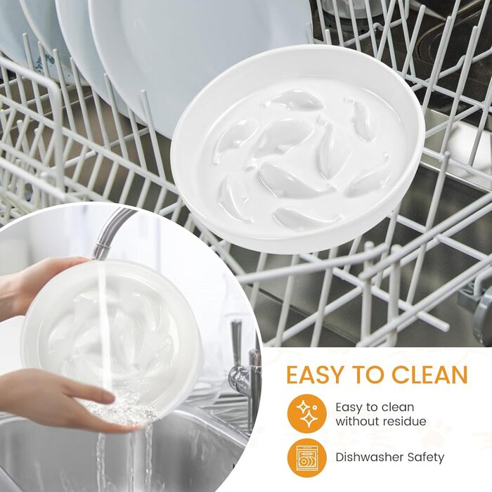 Миска для котів Happy Hachi з підняттям, керамічна, для повільного годування, протиковзаюча, для котів та маленьких собак (зелена)