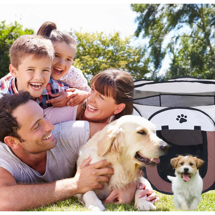 Клітка для тварин BRIMOREA 74x74x43 см: клітка для собак, котів, кроликів, вольєр для цуценят, внутрішній/зовнішній вольєр