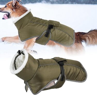 Теплий зимовий пуховик для собак - утеплений, на блискавці, для малих та середніх порід, як ізоляція від холоду (F, One Size)