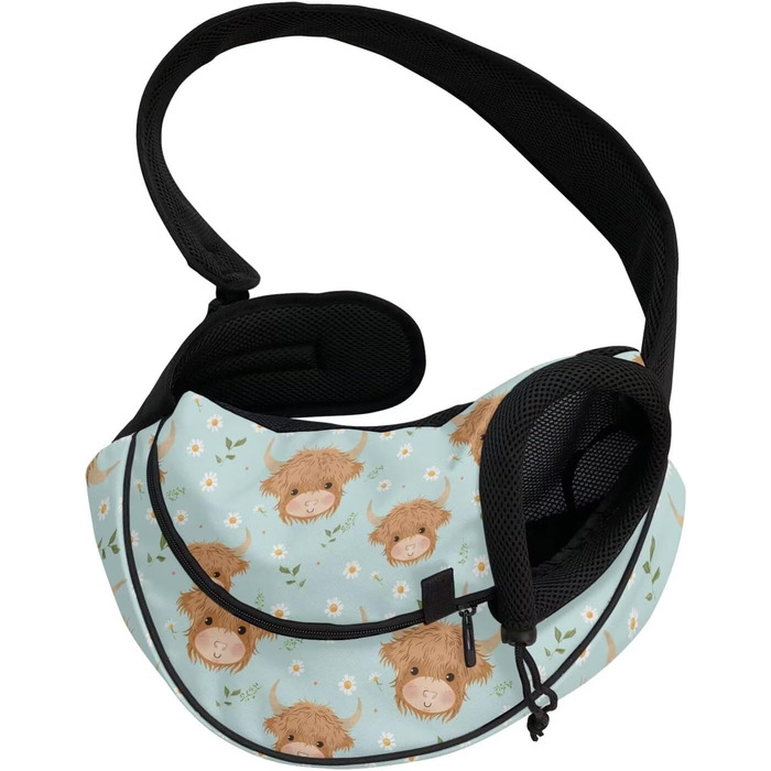 Сумка для собак COEQINE, рожева зірка, для подорожей, через плече, для маленьких собак, зручна та дихаюча