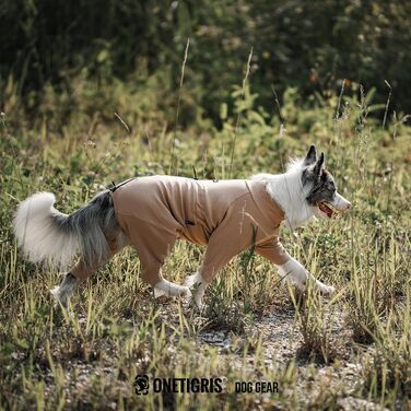 OneTigris Піжама для собак, теплий комбінезон для великих та середніх собак, коричневий L