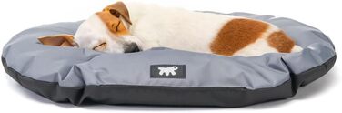 Крісло-ліжко для собак великих порід Ferplast: ортопедичне, знімний чохол, водовідштовхувальне, 110x70x8 см, сіре