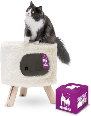 Дряпка для котів Petrebels Victoria 45 Kings & Queens, кремова