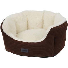 Лягушкове ліжко Nobby Komfortbett oval KAMBA коричневого кольору, 55 x 50 x 21 см