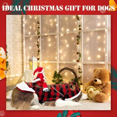 Стильний святковий костюм для собак EXPAWLORER: теплий різдвяний пуловер з капюшоном для собак, розмір XX-Large