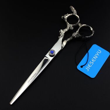 Ножиці для стрижки волосся JIESENYU 7 дюймів з нержавіючої сталі 440C, професійні, для перукарів та грумінгу домашніх тварин
