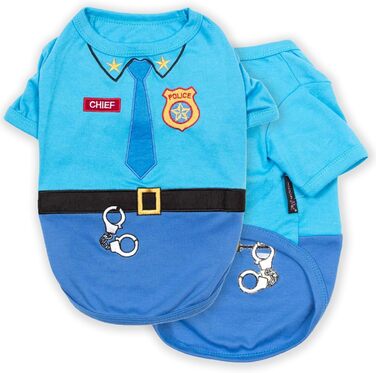 Костюм поліцейського для собак Parisian Pet Officer Woof, розмір L | Веселий костюм на Хелловін для тварин